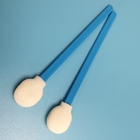 Lint Free Industrial Cleaning Swab Blue Stick Round Sponge Foam Swabs For Cleanroom