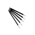 Pu Beleved Heads Alcohol Cotton Swabs , Short Handle Solvent Cleaning Swabs
