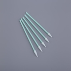 Lightweight Cleanroom Microfiber Swabs Pointed Tip For Electronic Cleaning