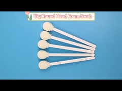 Punte rotonde di schiuma in PP bianco TOC Swab per la raccolta di campioni nasofaringei