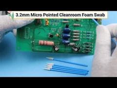 Swab di cotone a punta punteggiata per semiconduttori