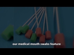 Spugna esagonale a punta sterile usa e getta OEM per la pulizia orale