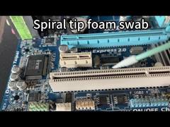 Spiral Point Head Disposable Foam Cleaning Swabs