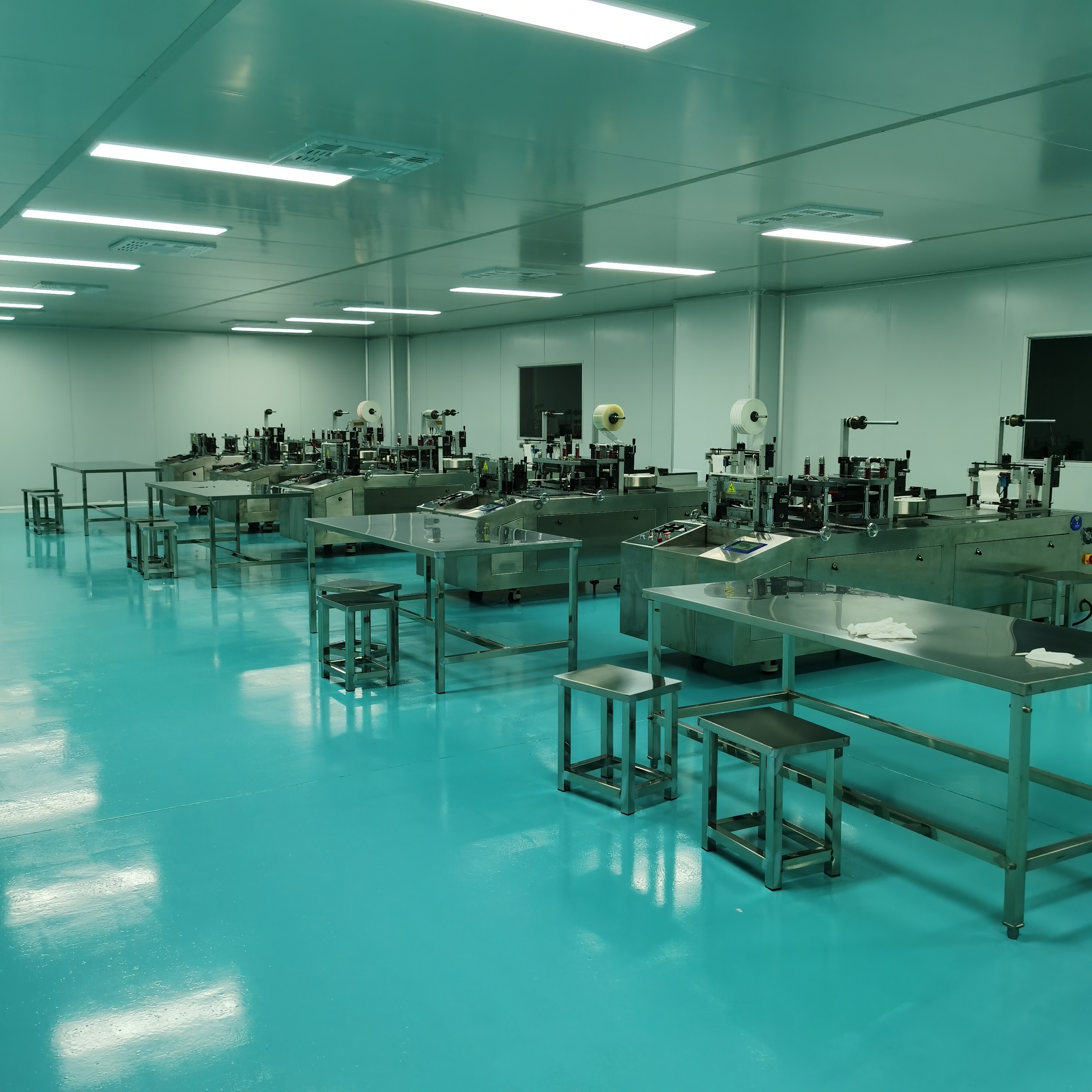 suzhou jintai antistatic products co.ltd linea di produzione in fabbrica