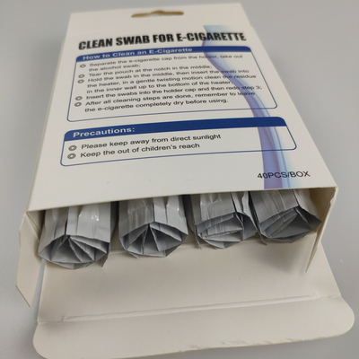 I Qtips capi del cotone del tampone di cotone due colmi d'alcool per IQOS puliscono