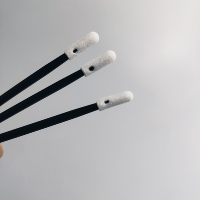 tampone capo della schiuma del locale senza polvere della piccola spugna senza filaccia di 3.2mm con la maniglia nera