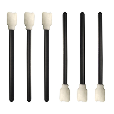 Stampatore capo Cleaning Foam Swabs di formato della spugna quadrata piana con la maniglia nera