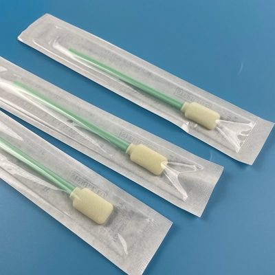 La punta sterile medica della schiuma della testa rotonda di rettangolo tampona il singolo pacchetto