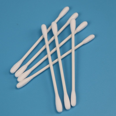grandi Qtips capi rotondi del tampone di cotone del locale senza polvere di 4.5mm biodegradabili