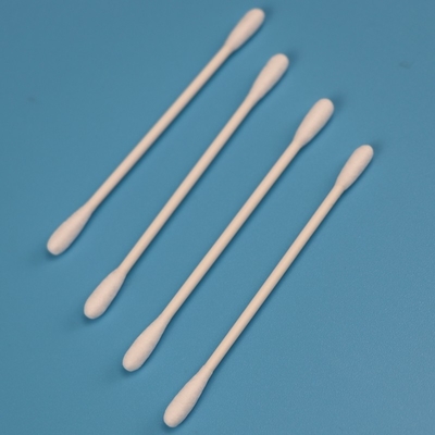 grandi Qtips capi rotondi del tampone di cotone del locale senza polvere di 4.5mm biodegradabili