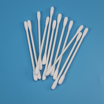 Doppio cotone capo rotondo Bud Swab For Cleanroom dei Qtips del bastone di carta biodegradabile