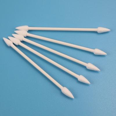 Tampone di cotone aguzzo dei Qtips delle teste del bastone di carta amichevole di Eco doppio per il locale senza polvere CA-003