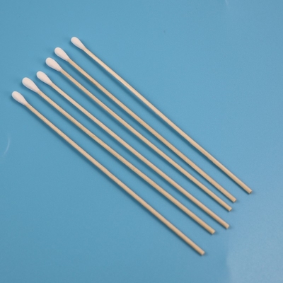 6" cotone di legno lungo amichevole Bud Swab For Daily Use del bastone di Eco