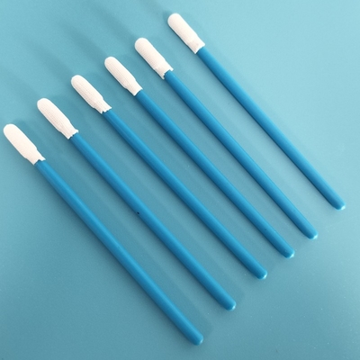 TX743 Pulizia in fabbrica senza lingotti Micro Round Dacron Polyester Swab per la stanza pulita
