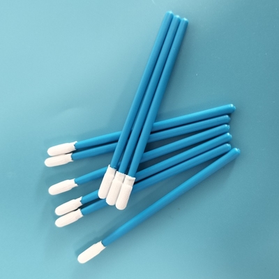 TX743 Pulizia in fabbrica senza lingotti Micro Round Dacron Polyester Swab per la stanza pulita
