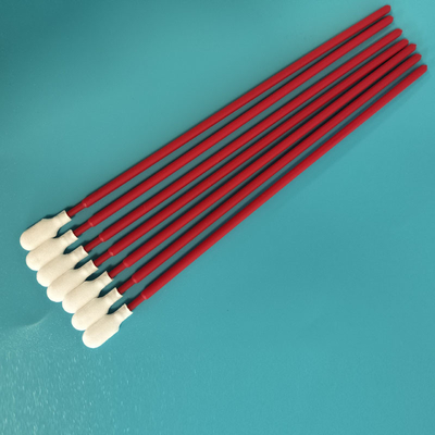 TX761 Non abrasivo PP rosso Stick Paddle Head Swabs di poliestere PCB di pulizia Swab per la stanza pulita