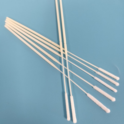ABS Stick Flocked Nylon Nasal Swab Swab di raccolta campioni con punto di rottura avvolto individualmente