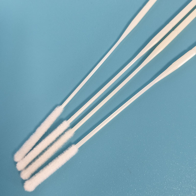ABS Stick Flocked Nylon Nasal Swab Swab di raccolta campioni con punto di rottura avvolto individualmente