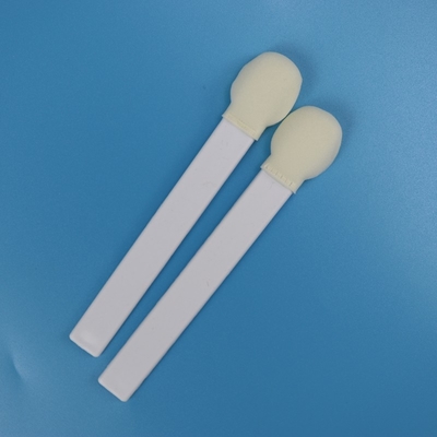 Swabs a punta di schiuma a base di bastoncini bianchi PP usa e getta Swabs a testa di schiuma a base di spugna rotonda