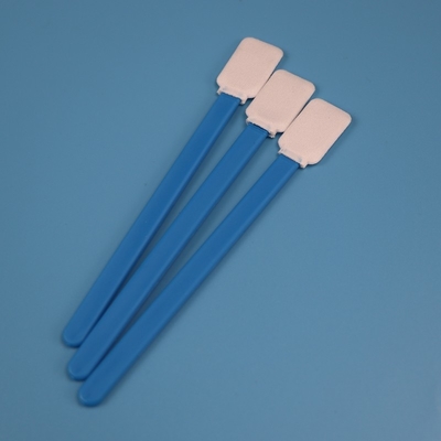 714 Lint Free Green Handle Flat Rectangle Swab in microfibra per la pulizia delle lenti