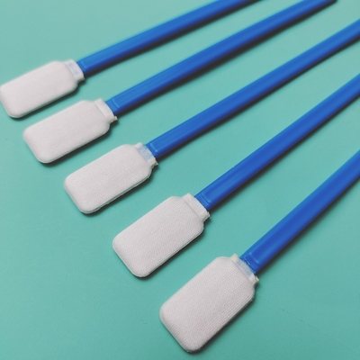 714 Lint Free Flat Square Dacron Cleaning Stick Car Cleaning Polyester Swab per la stanza pulita