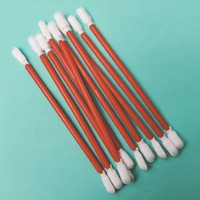 Swab per pulizia in fabbrica in microfibra a doppia estremità senza polvere in PP rosso