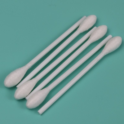 Applicatore di tamponi di cotone a testa rotonda monouso da 9,6 mm con maniglia di plastica