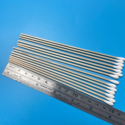 5 mm di diametro punta di cotone tampone di legno di cotone 150 mm di lunghezza tampone usa e getta