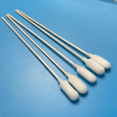 Spuma sterile tampone di campionamento usa e getta EO sterilizzato con bastone di legno