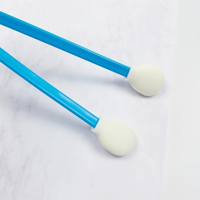 128 mm lunghi blu Hanlde Swabs di schiuma rotonda Testa della stampante per auto Swab di rimozione della polvere