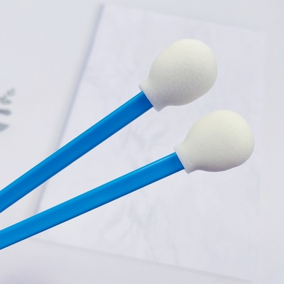 128 mm lunghi blu Hanlde Swabs di schiuma rotonda Testa della stampante per auto Swab di rimozione della polvere