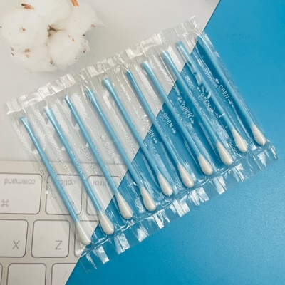 Bastoncini di cotone professionali per salone, confezionati singolarmente, con punte rotonde/a punta, per extension ciglia e uso spa