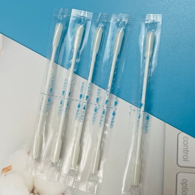 Olio d'oliva imbottito individualmente tamponi di cotone riempiti trucco cura della pelle uso giornaliero baccelli di cotone