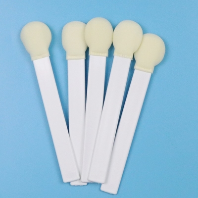 145mm bianco PP Stick 30mm Grande testa rotonda Spugna Stick Medical Swab applicatore di schiuma