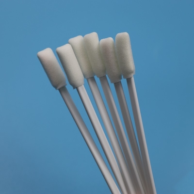 TX712 Lint Free White PP Stick 10mm Rectangular Cleanroom Swab Printer Swab di schiuma ESD per la pulizia