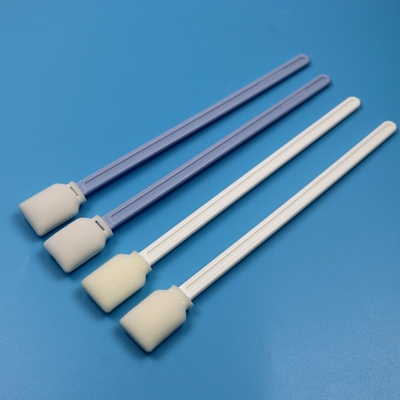 228mm Lint Free Bianco Extra Long Handle Rectangular Cleanroom Swab Stampa UV Swab di schiuma per la pulizia