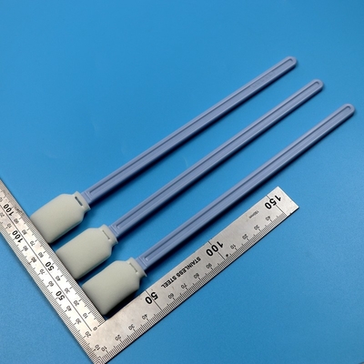 228mm Lint Free Blue Long Handle Swab Rectangular Cleanroom Swab da stampante di grande formato Swab di schiuma da pulizia