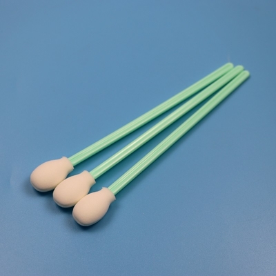 180mm Lint Free Extra Long Handle Round Sponge Swab Cleanroom Swab Circolare di pulizia