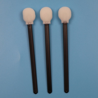 708 Lint Free Black Handle Circular Sponge Stick Cleanroom Swab Car Care Lollipop Swab di schiuma