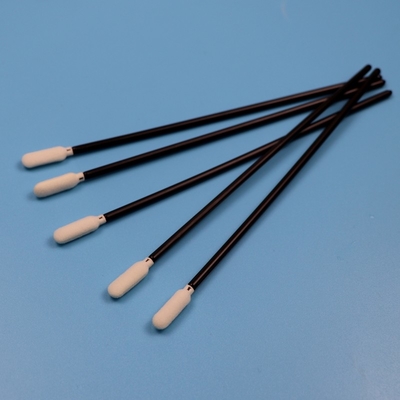 TX740 Lint Free 6.5" Long Black Handle Sponge Cleanroom Swab Swab di schiuma per auto di pulizia