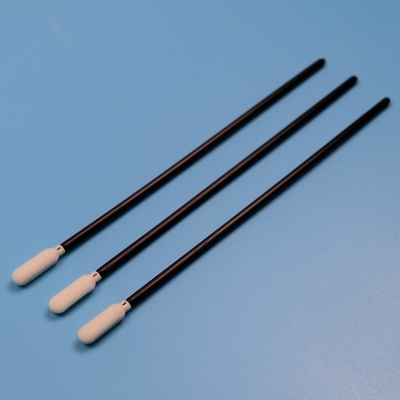TX740 Lint Free 6.5" Long Black Handle Sponge Cleanroom Swab Swab di schiuma per auto di pulizia