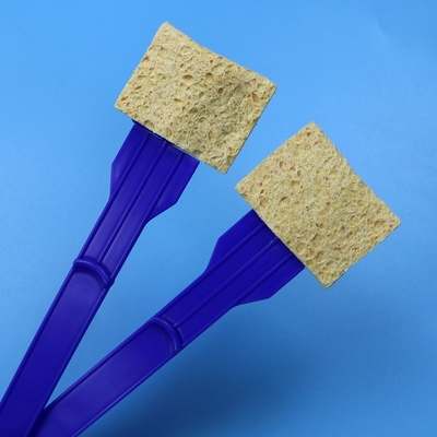Alto assorbimento di superficie ambientale campionamento di schiuma tamponi di cellulosa bastoncino montato tampone di spugna per laboratorio