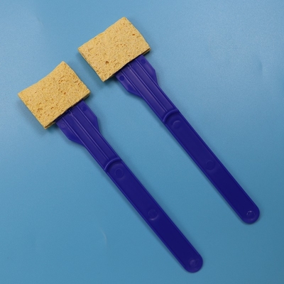 Alto assorbimento di superficie ambientale campionamento di schiuma tamponi di cellulosa bastoncino montato tampone di spugna per laboratorio
