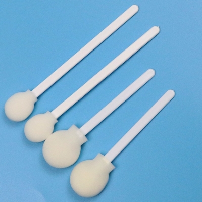 108 mm bastoncino in PP bianco usa e getta 30 mm grande testa rotonda bastoncino spugna circolare medico applicatore di tampone di schiuma