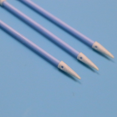 Manico blu Spugna a doppia estremità a punta Swab dettagliato di precisione di pulizia Swab di schiuma per la stanza pulita