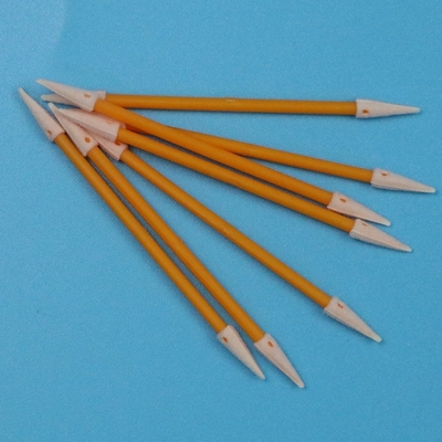 Lint Free Orange Stick Spugna a doppia estremità a punta dettagliata Swab Cleanroom Swab di schiuma