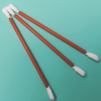 Lint Free Double Twisted Head Cleanroom Microfibra Swab dettagliato di pulizia auto Swab poliestere