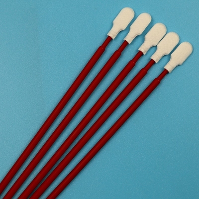 Kit di tamponi per la pulizia di precisione per auto in microfibra con bastoncini in PP rossi senza pelucchi