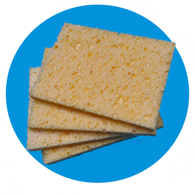 Tampone in spugna di cellulosa rettangolare ad alta assorbenza 6*8*0,5 cm, tampone per campionamento ambientale di superfici per alimenti
