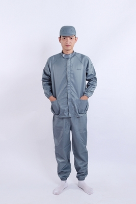 Completo Uniforme con Collo a Coreana Antistatico Perfetto per Professionisti dell'Elettronica e del Settore Farmaceutico in Ambienti Controllati